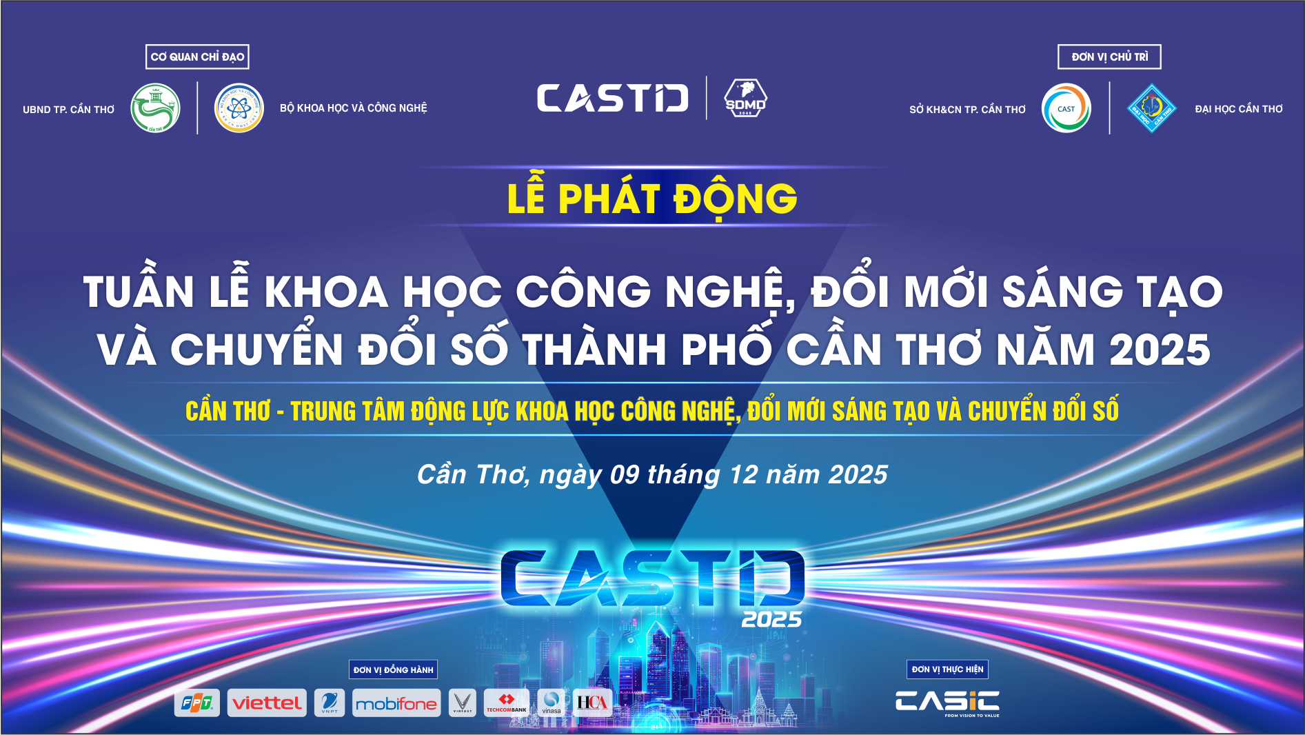 Mời tham gia Lễ Phát động Tuần lễ Khoa học Công nghệ, Đổi mới sáng tạo và Chuyển đổi số TP. Cần Thơ năm 2025